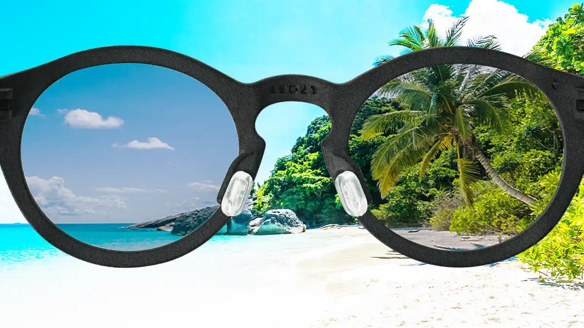 kacamata viuum dengan lensa polarized untuk meredem cahaya berlebih